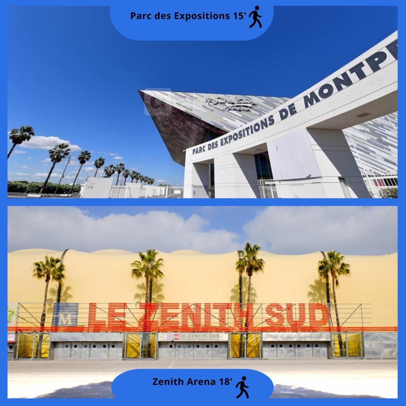 Appartement Oasis Spalagon Chauffe Climatise Arena Parc Expo Pérols